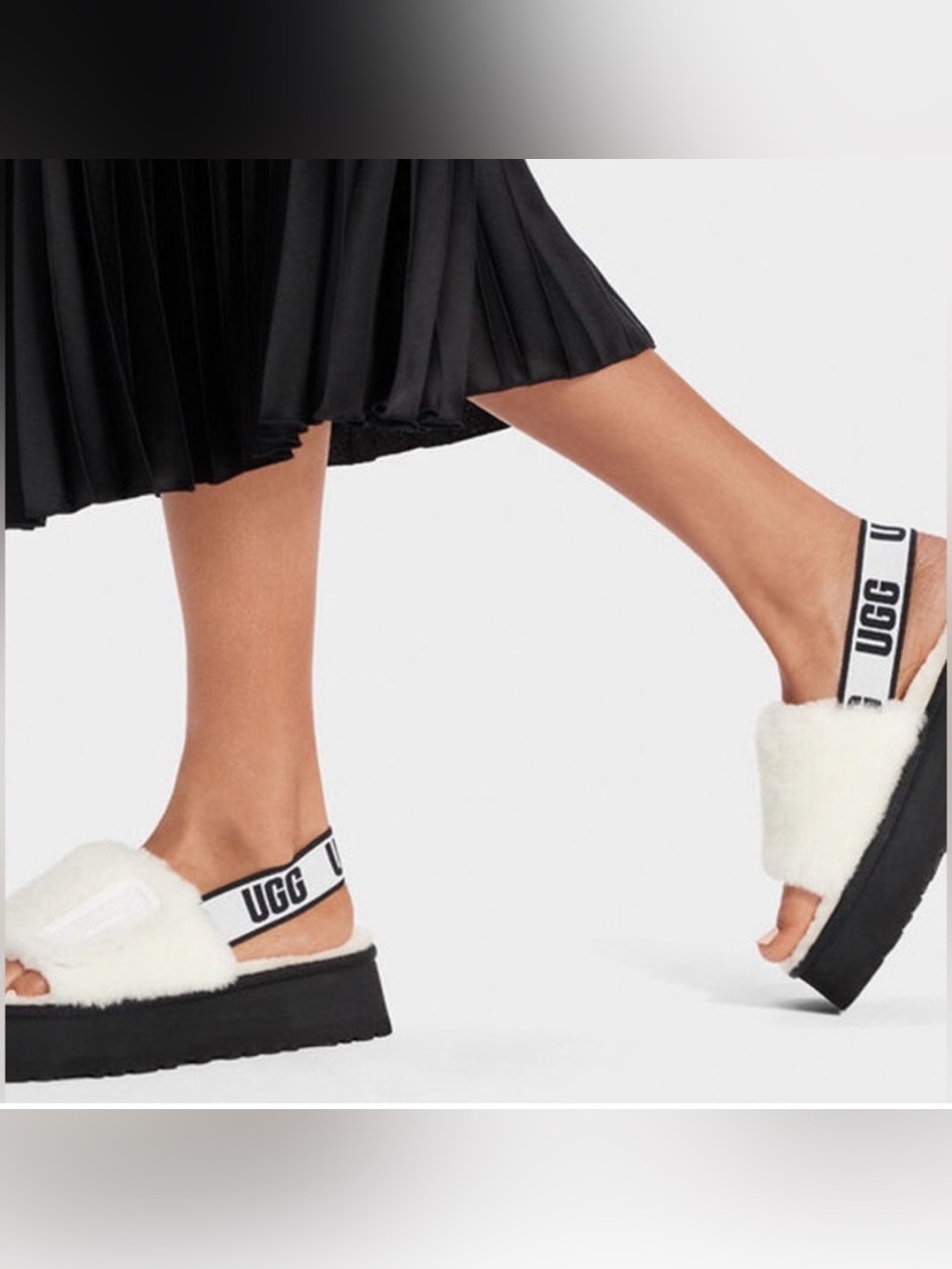 UGG Women's cream-colored UGG Disco Slide sandals